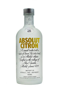 Absolut Citron Vodka 40% alc 0,7 ltr