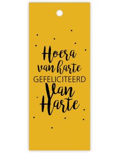 Wenskaartje Gefeliciteerd