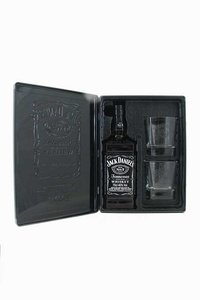 demonstratie Dakraam Intuïtie Jack Daniels cadeauverpakking blik met 2 glazen | slijterij Lenten -  Slijterij Lenten