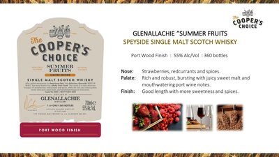 Cooper's Choice Glenallachie Summer Fruits Port Wood Finish