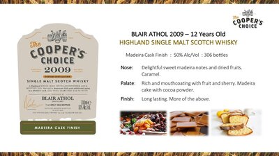 Cooper's Choice Blair Athol 2009 Madeira Cask Finish