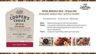 Cooper's Choice Royal Brackla 2014 Port Wood Finish